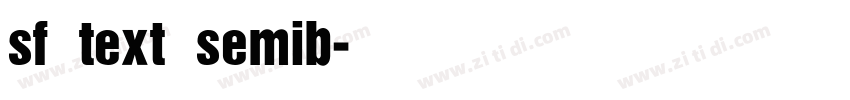 sf text semib字体转换